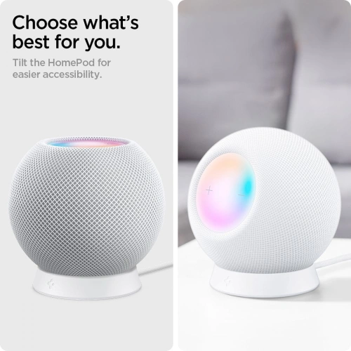 Kup Podstavec Spigen Silicone Fit Apple HomePod mini Stojan Bílý - SPN1621WHT - {ean13} - Sklep Home Screen