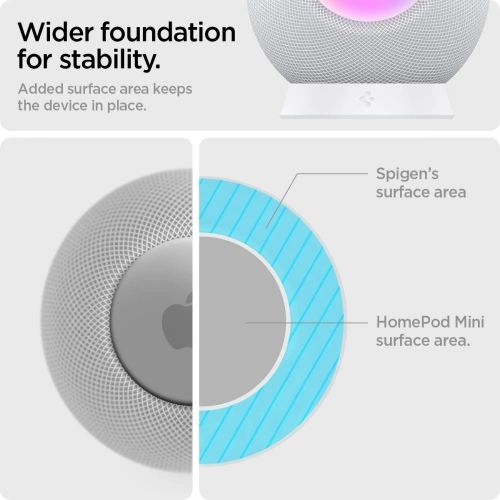 Kup Podstavec Spigen Silicone Fit Apple HomePod mini Stojan Bílý - SPN1621WHT - {ean13} - Sklep Home Screen