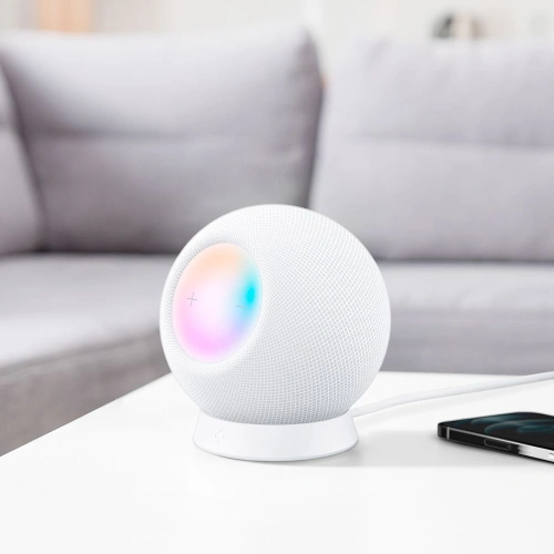 Kup Podstavec Spigen Silicone Fit Apple HomePod mini Stojan Bílý - SPN1621WHT - {ean13} - Sklep Home Screen