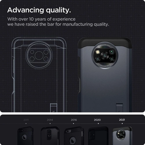 Kup Etui Spigen Tough Armor Pocophone X3 Pro/X3 NFC Fém Slate - SPN1622MTL - {ean13} - Sklep Home Screen