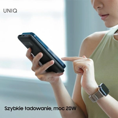Buy UNIQ Powerbank Hyde Air Click 10000mAh USB-C 20W PD Fast Wireless charge dark grey - UNIQ377GRY - {ean13} - Home Screen Store Europe