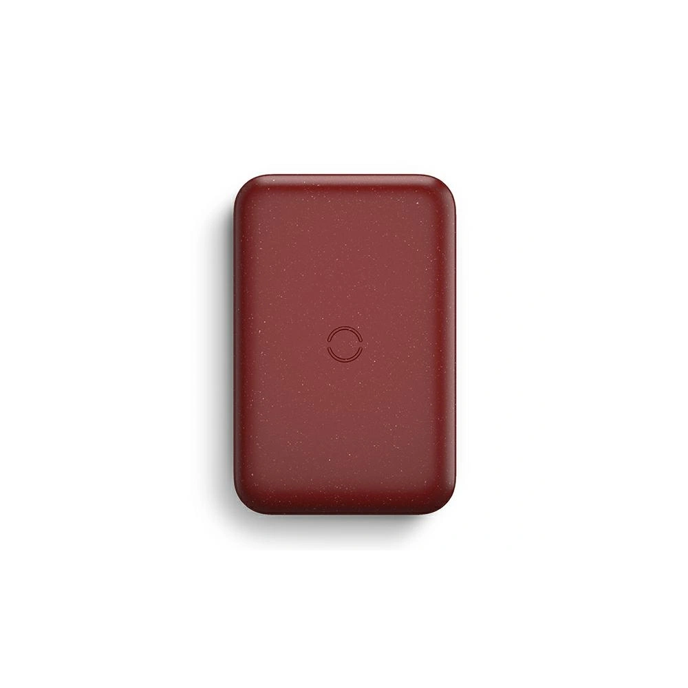 UNIQ Powerbank indukcyjny Hyde Air 10000mAh USB-C 18W PD Fast Wireless bordowy/maroon
