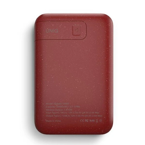 Kup Powerbank UNIQ inductiv Hyde Air 10000mAh USB-C 18W PD Fast Wireless bordo/maro. - UNIQ378MAR - {ean13} - Sklep Home Screen