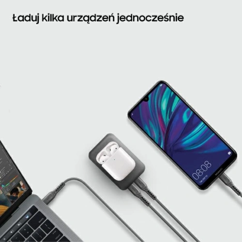 Kup UNIQ Hyde Air 10000mAh USB-C 18W PD Fast Wireless Induktion Powerbank dunkelgrau/dunkelgrau - UNIQ379GRY - {ean13} - Sklep Home Screen