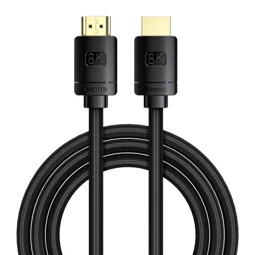 Kup HDMI 2.1 Baseus Magas Felbontású Sorozat, 8K 60Hz, 3D, HDR, 48Gbps, 2m (fekete) - BSU2691BLK - {ean13} - Sklep Home Screen
