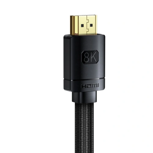 Kup HDMI 2.1 Baseus Magas Felbontású Sorozat, 8K 60Hz, 3D, HDR, 48Gbps, 2m (fekete) - BSU2691BLK - {ean13} - Sklep Home Screen