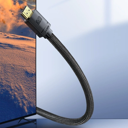 Kup Cablul HDMI 2.1 Baseus High Definition Series, 8K 60Hz, 3D, HDR, 48Gbps, 2m (negru) - BSU2691BLK - {ean13} - Sklep Home Screen