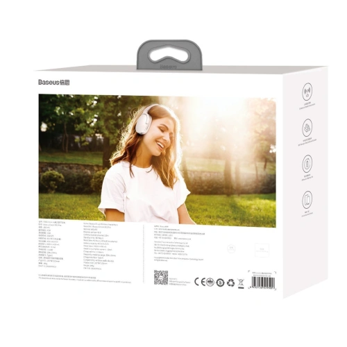 Buy Baseus Encok Wireless headphone D02 Pro (white) - BSU2694WHT - {ean13} - Home Screen Store Europe