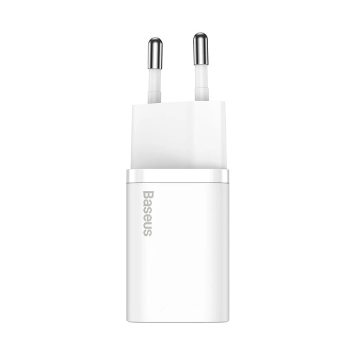 Kup Baseus Ladegerät Super Si Quick Charger 1C 20W mit USB-C zu Lightning 1m Kabel (weiß) - BSU2695WHT - {ean13} - Sklep Home Screen
