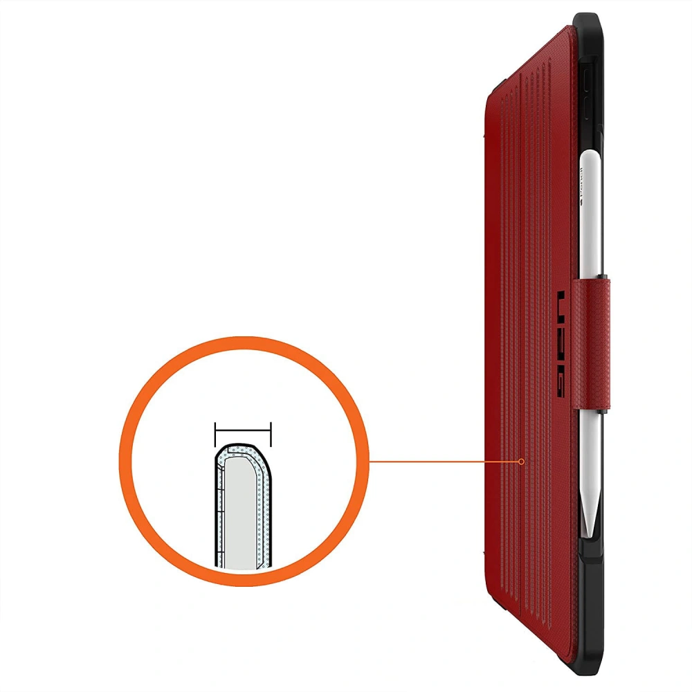 Etui UAG Urban Armor Gear Metropolis Apple iPad Pro 12.9 2020/2021 (4. i 5. generacji) z uchwytem do Apple Pencil (czerwona)
