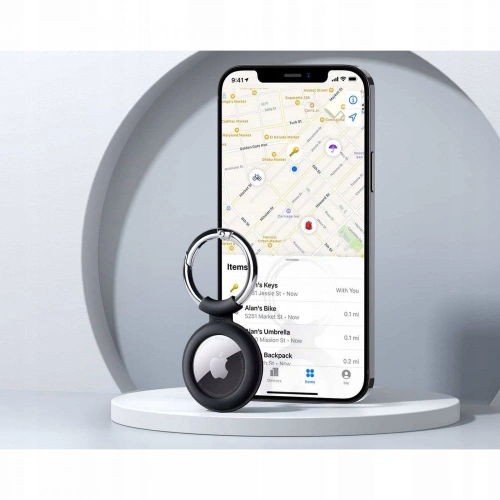 Kup Silikonico etui ESR Cloud Apple AirTag Roșu & Negru - ESR317REDBLK - {ean13} - Sklep Home Screen