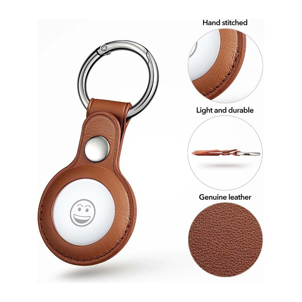 Etui ze skóry ekologicznej ESR Metro Apple AirTag Brown