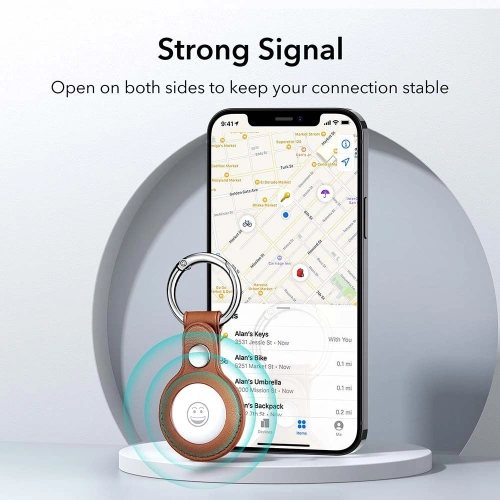 Buy ESR Metro Apple AirTag Brown - ESR320BR - {ean13} - Home Screen Store Europe