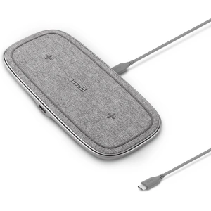 Kup Podwójna bezprzewodowa ładowarka indukcyjna Moshi Sette Q Qi (Nordic Grey) - MOSH144GRY - {ean13} - Sklep Home Screen