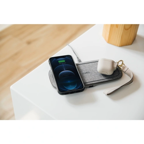Kup Încărcător wireless inductiv dublu Moshi Sette Q Qi (Nordic Grey) - MOSH144GRY - {ean13} - Sklep Home Screen