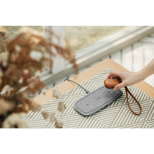 Buy Moshi Sette Q Dual Qi Wireless Charger (Nordic Gray) - MOSH144GRY - {ean13} - Home Screen Store Europe