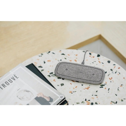 Kup Încărcător wireless inductiv dublu Moshi Sette Q Qi (Nordic Grey) - MOSH144GRY - {ean13} - Sklep Home Screen
