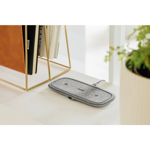 Kup Încărcător wireless inductiv dublu Moshi Sette Q Qi (Nordic Grey) - MOSH144GRY - {ean13} - Sklep Home Screen