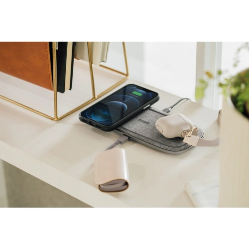 Kup Încărcător wireless inductiv dublu Moshi Sette Q Qi (Nordic Grey) - MOSH144GRY - {ean13} - Sklep Home Screen