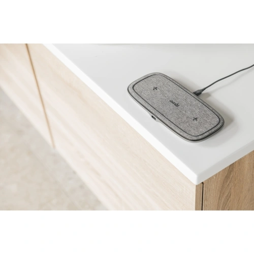 Kup Încărcător wireless inductiv dublu Moshi Sette Q Qi (Nordic Grey) - MOSH144GRY - {ean13} - Sklep Home Screen