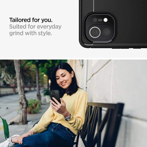 Kup Etui Spigen Rugged Armor Xiaomi Mi 11 Lite LTE/5G Matte Black - SPN1624BLK - {ean13} - Sklep Home Screen