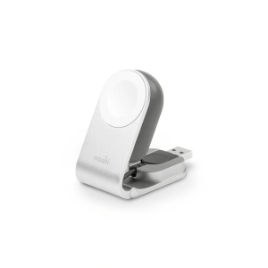 Kup Składana ładowarka MFi do Apple Watch Moshi Flekto z kablem USB (srebrny) - MOSH145SLV - {ean13} - Sklep Home Screen