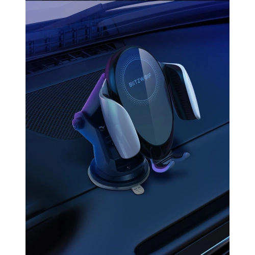 Buy Wireless Charging Electric Car Phone Holder BlitzWolf BW-CW3 Qi 15W - BLZ370 - {ean13} - Home Screen Store Europe