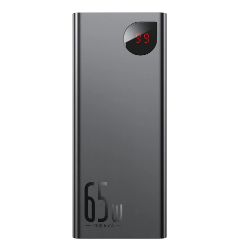 Kup PowerBank Baseus Adaman Metal 20000mAh, PD, QC 3.0, 65W, 2xUSB + USB-C + micro USB, (černý) - BSU2696BLK - {ean13} - Sklep Home Screen