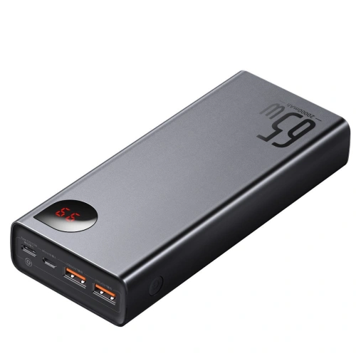 Kup PowerBank Baseus Adaman Metal 20000mAh, PD, QC 3.0, 65W, 2xUSB + USB-C + micro USB, (černý) - BSU2696BLK - {ean13} - Sklep Home Screen