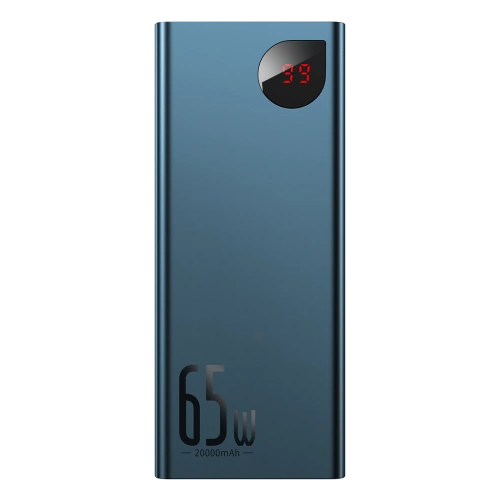 Kup PowerBank Baseus Adaman Metal 20000mAh, PD, QC 3.0, 65W, 2xUSB + USB-C + micro USB, (modrý) - BSU2697BLU - {ean13} - Sklep Home Screen