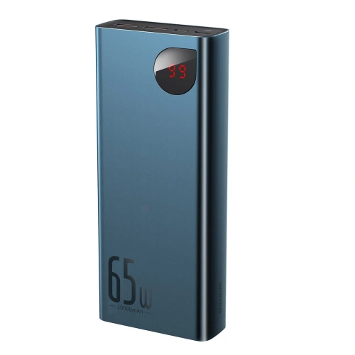 Kup PowerBank Baseus Adaman Metal 20000mAh, PD, QC 3.0, 65W, 2xUSB + USB-C + micro USB, (modrý) - BSU2697BLU - {ean13} - Sklep Home Screen