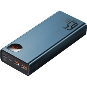 PowerBank Baseus Adaman Metal 20000mAh, PD, QC 3.0, 65W, 2xUSB + USB-C + micro USB, (niebieski)