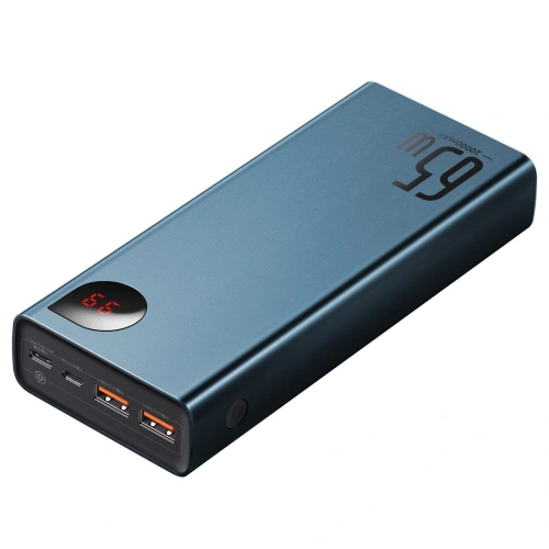 Kup PowerBank Baseus Adaman Metal 20000mAh, PD, QC 3.0, 65W, 2xUSB + USB-C + micro USB, (modrý) - BSU2697BLU - {ean13} - Sklep Home Screen