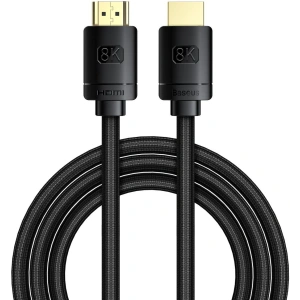Kabel HDMI 2.1 Baseus High Definition Series, 8K 60Hz, 3D, HDR, 48Gbps, 3m (černý)