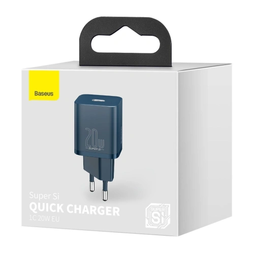 Kup Încărcătorul de rețea Baseus Super Si Quick Charger 1C 20W (albastru) - BSU2699BLU - {ean13} - Sklep Home Screen