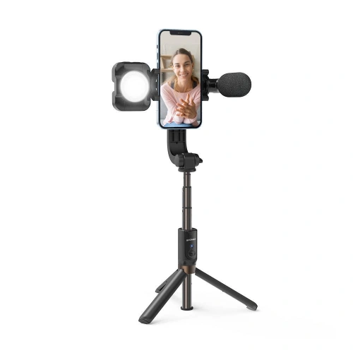 Kup Stativ / tripod / Selfie stick BlitzWolf BW-BS15 se světlem a mikrofonem - BLZ378 - {ean13} - Sklep Home Screen