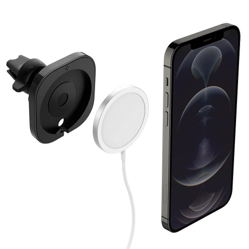 Kup Upevnění do auta Spigen MagFit Apple MagSafe nabíječka do auta držák černý - SPN1625BLK - {ean13} - Sklep Home Screen