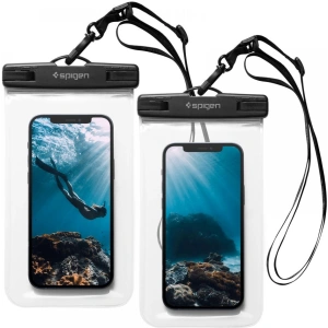 Kup Univerzální vodotěsné pouzdro Spigen A601 Univerzální vodotěsné pouzdro Crystal Clear [2 PACK] - SPN1626CL - {ean13} - Sklep Home Screen