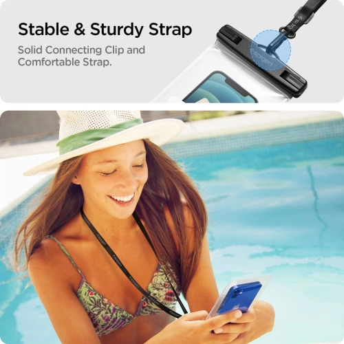 Kup Spigen Wasserdichte Universaltasche A601 Wasserdichte Universaltasche Crystal Clear [2 PACK] - SPN1626CL - {ean13} - Sklep Home Screen
