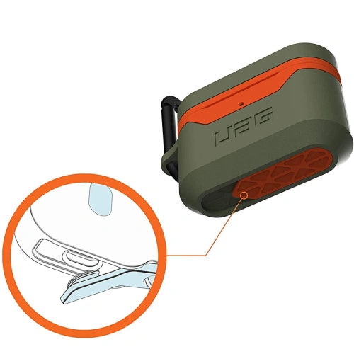 Kup Etui UAG Urban Armor Gear V2 Apple AirPods Pro (oliv/portocalie) - UAG636OLIORG - {ean13} - Sklep Home Screen
