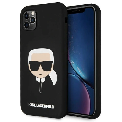 Kup Karl Lagerfeld Apple Tasche KLHCN58SLKHBK iPhone 11 Pro schwarz/schwarz Hartschale Silikon Karl`s Head - KLD506BLK - {ean13} - Sklep Home Screen