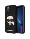 Karl Lagerfeld Apple Tasche KLHCN58SLKHBK iPhone 11 Pro schwarz/schwarz Hartschale Silikon Karl`s Head