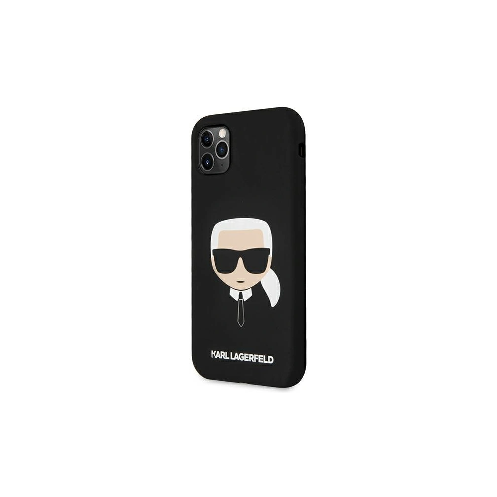 Etui Karl Lagerfeld KLHCN58SLKHBK Apple iPhone 11 Pro czarny/black hardcase Silicone Karl`s Head