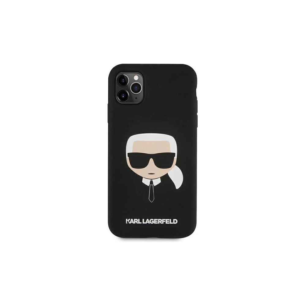 Etui Karl Lagerfeld KLHCN58SLKHBK Apple iPhone 11 Pro czarny/black hardcase Silicone Karl`s Head