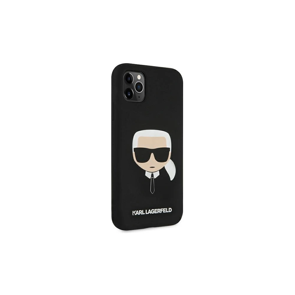 Etui Karl Lagerfeld KLHCN58SLKHBK Apple iPhone 11 Pro czarny/black hardcase Silicone Karl`s Head