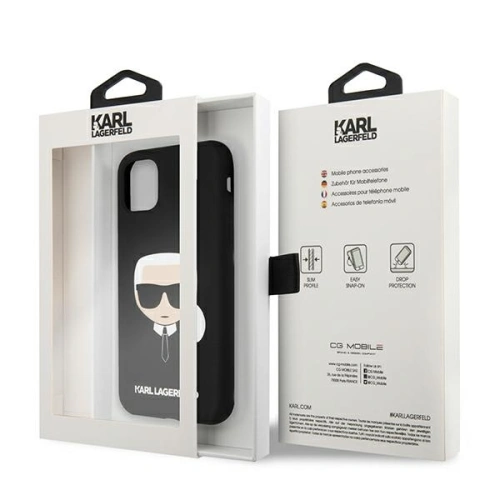 Kup Etui Karl Lagerfeld KLHCN58SLKHBK Apple iPhone 11 Pro černý/black hardcase Silicone Karl`s Head - KLD506BLK - {ean13} - Sklep Home Screen
