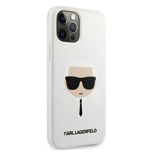 Kup Etui Karl Lagerfeld KLHCP12MSLKHWH Apple iPhone 12/12 Pro alb/white hardcase Silicone Karl`s Head - KLD507WHT - {ean13} - Sklep Home Screen