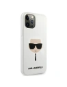 Kup Etui Karl Lagerfeld KLHCP12MSLKHWH Apple iPhone 12/12 Pro alb/white hardcase Silicone Karl`s Head - KLD507WHT - {ean13} - Sklep Home Screen