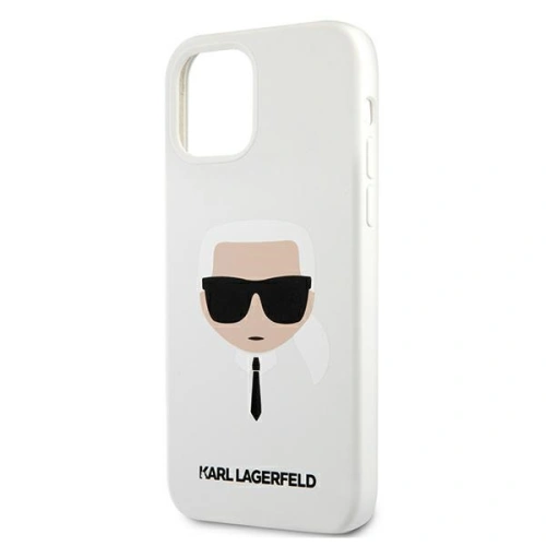 Kup Etui Karl Lagerfeld KLHCP12MSLKHWH Apple iPhone 12/12 Pro alb/white hardcase Silicone Karl`s Head - KLD507WHT - {ean13} - Sklep Home Screen