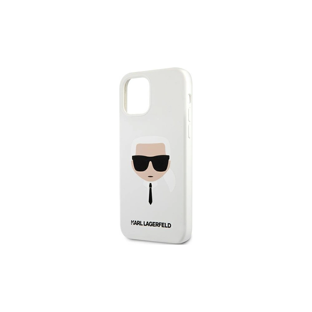 Etui Karl Lagerfeld KLHCP12MSLKHWH Apple iPhone 12/12 Pro biały/white hardcase Silicone Karl`s Head